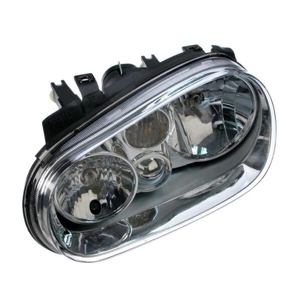 VW Headlight Assembly - Driver Side (Halogen) 1J0941017B - TYC 20647490